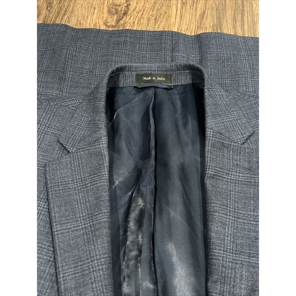 LRL Ralph Lauren Black Label Blazer  Men's Size 48L Color Blue Plaid